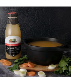 Caldo de pollo Just Married